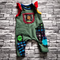 Image 1 of Patch n mash romper.