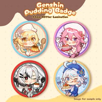 Image 1 of [preorder] Genshin Pudding Badge