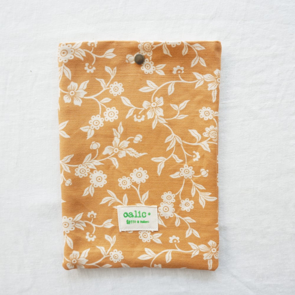 Image of Simple Floral Book Cover / Linen and Cotton