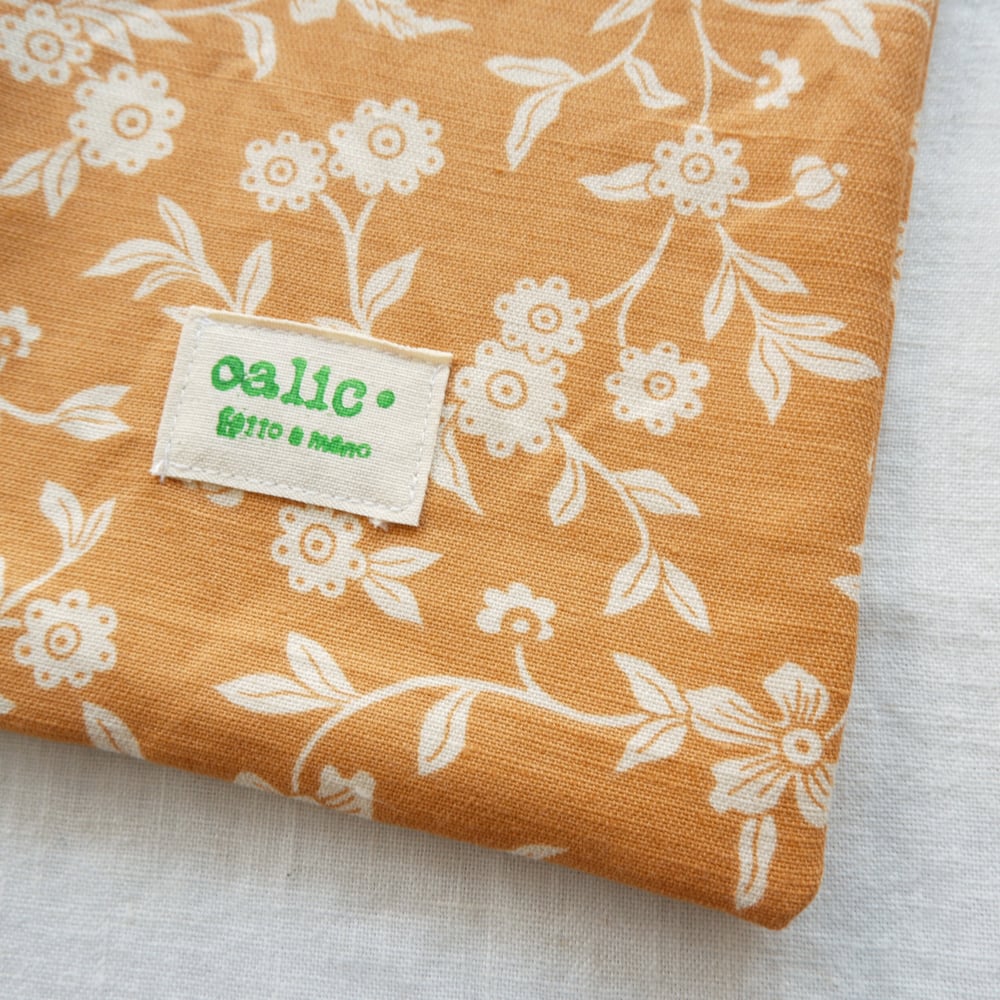 Image of Simple Floral Book Cover / Linen and Cotton