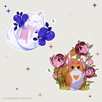 Flower Cats vinyl stickers