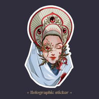 Blood Priestesses | Holographic matte sticker