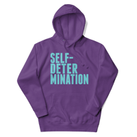 Image 1 of SELF-DETERMINATION (purple hoodie)