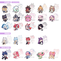 Acrylic Charms 2.0" | Vtubers + Anime