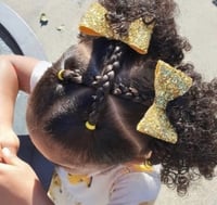 Glitter pigtail sets