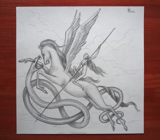 Image of Sketch for Serpent Warrior