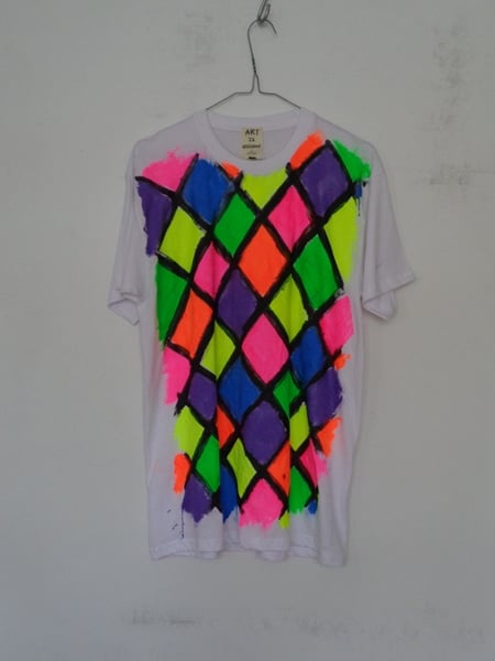 Image of Classic Arlequin Painted T-shirt SMALL