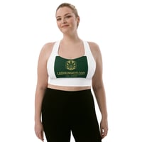 Image 2 of All-Over Print Recycled Longline Sports Bra