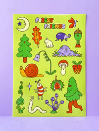 Image 2 of Forest Friends Sticker Sheet