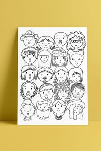 Image 3 of Posters para colorir - pack A