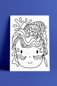 Image 3 of Posters para colorir - pack B