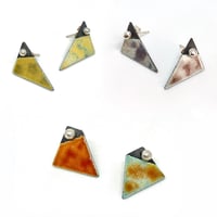 Image 1 of Zero Waste Enamel Multiway Earrings