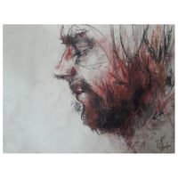 Image 4 of Commissioned Portrait Drawing in Charcoal, Pencil and Soft Pastels - A4 Size 