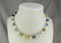 Image 1 of Millefiori Beaded Necklace