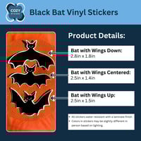 Image 2 of Black Bat Vinyl Stickers