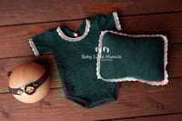 Image 1 of Newborn body pillow headband green