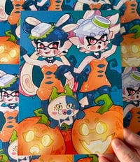 Splatoween Squid Sisters Art print