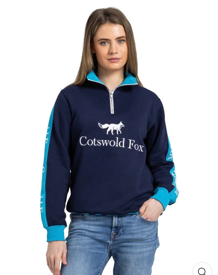 Image of Cheltenham quarter zip Navy