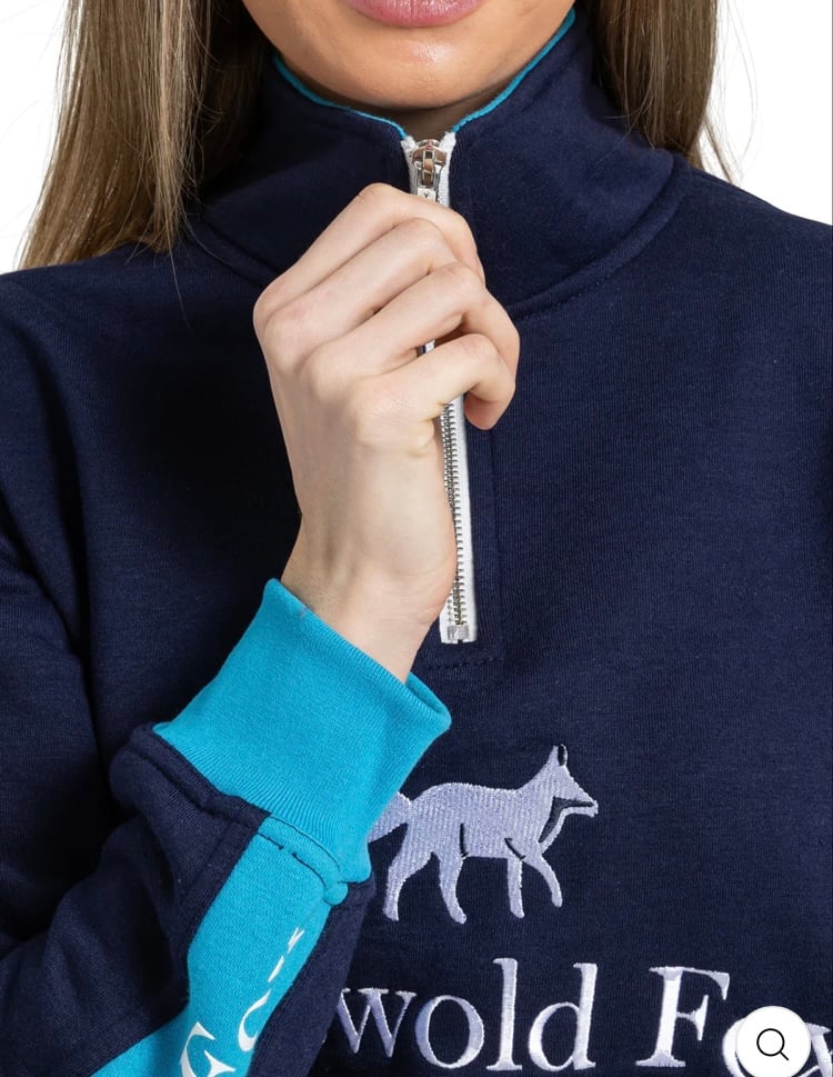 Image of Cheltenham quarter zip Navy