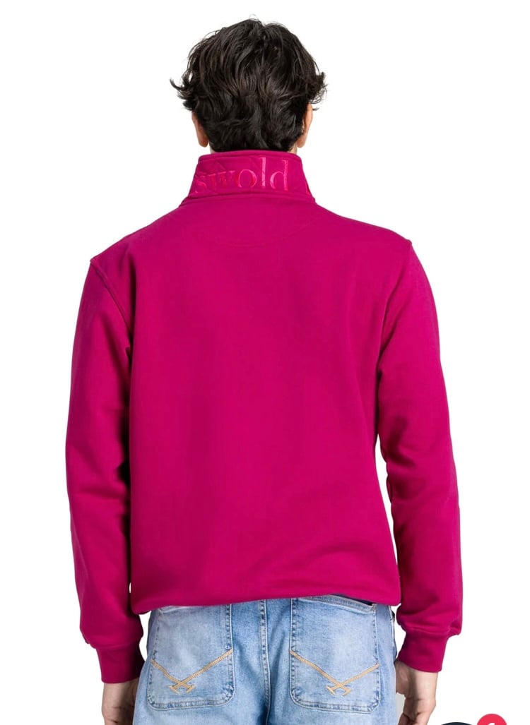 Image of Tetbury quarter zip Raspberry