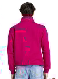 Image 4 of Tetbury quarter zip Raspberry 