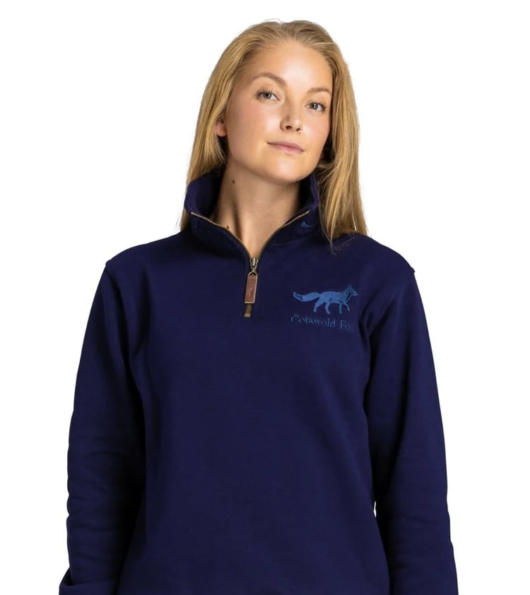 Image of Tetbury Quarter Zip Navy