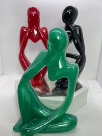 Image 3 of Handcrafted Resin Thinker Statues