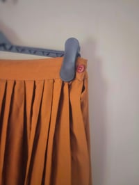 Image 3 of Vintage tan brown pleated skirt 