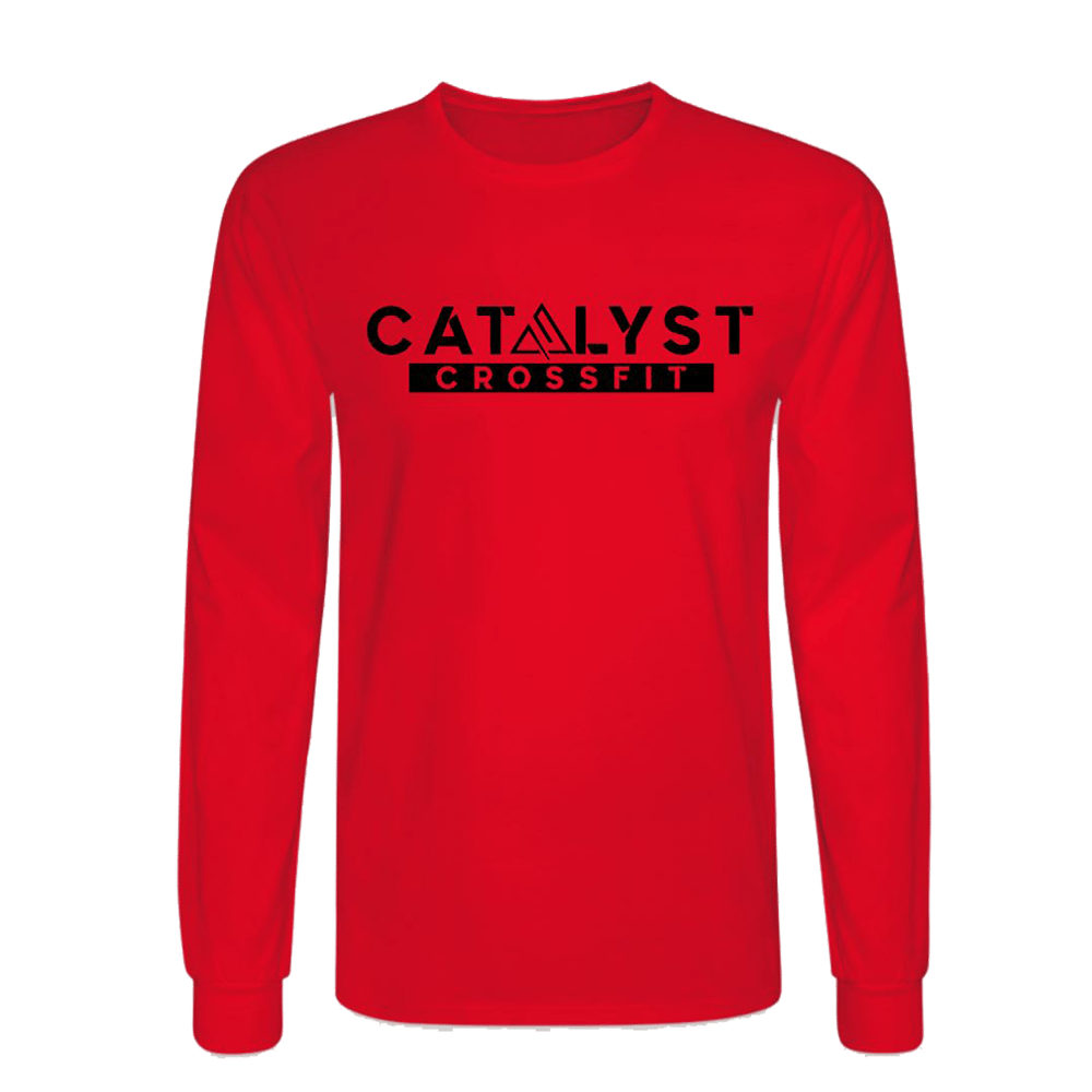 PRE-ORDER: Catalyst CrossFit Logo Unisex RED Long Sleeve T-Shirt 