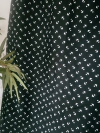Image 3 of Vintage Black and white geometric print pencil midi skirt 