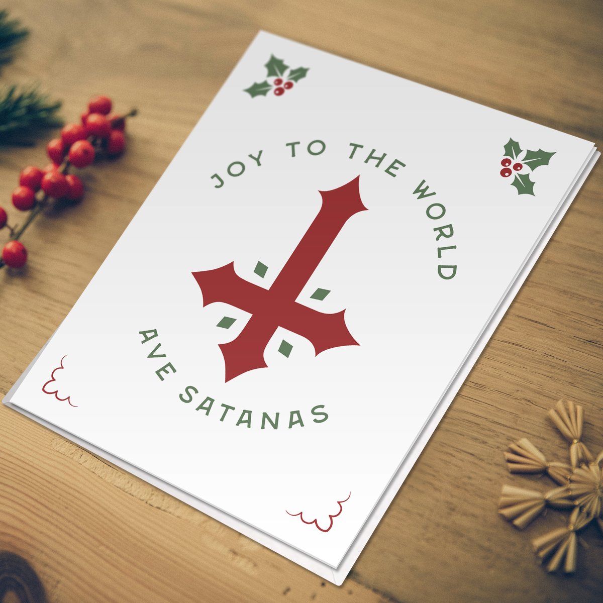 Joy to the World - Ave Satanas (Greeting Card)