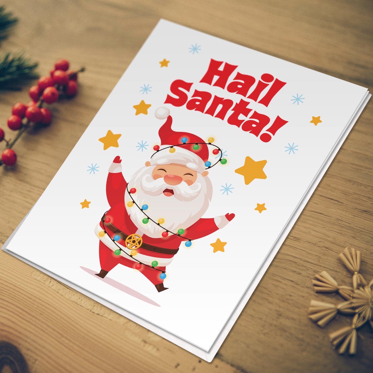 Hail Santa! (Greeting Card)