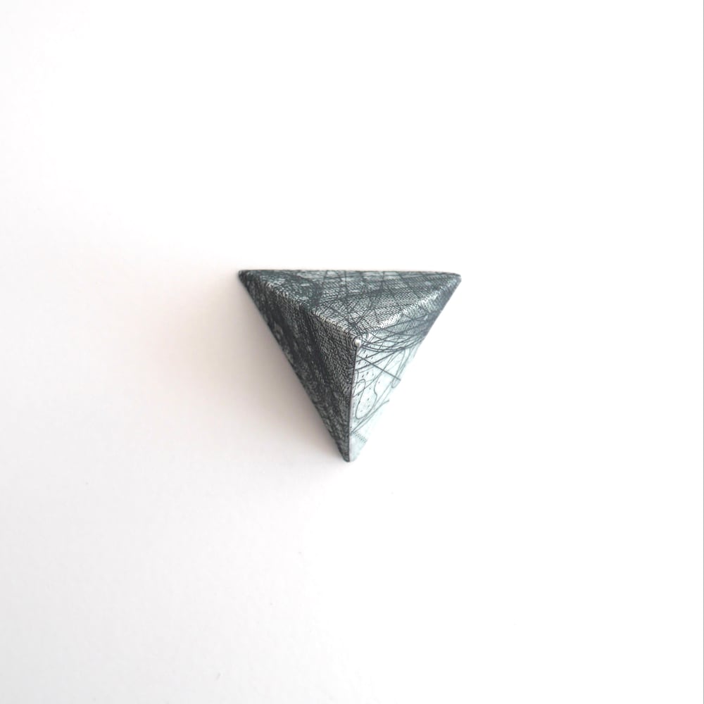 Image of Small polyhedral dome - tetrahedron in Payne's grey