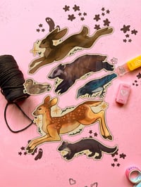 Image 2 of Woodland Animals - Vinyl Sticker Set