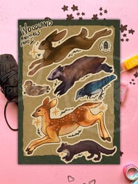 Image 1 of Woodland Animals - Vinyl Sticker Set