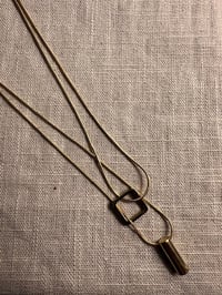 Image 1 of Stainless Steel Necklace Geometric Multilayer 