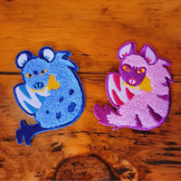 Image 5 of Hyena Fuzzy Iron-on Patches!