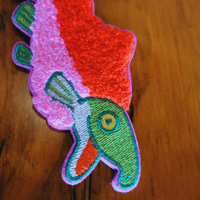 Image 3 of Fur Bearing Trout Embroidered Keychains *SOME ON PREORDER