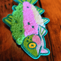 Image 4 of Fur Bearing Trout Embroidered Keychains *SOME ON PREORDER