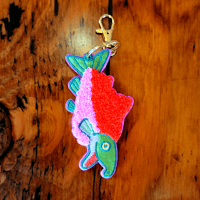 Image 7 of Fur Bearing Trout Embroidered Keychains *SOME ON PREORDER