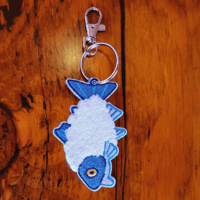 Image 8 of Fur Bearing Trout Embroidered Keychains *SOME ON PREORDER