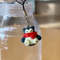 Image 1 of sleeping snorlax charm