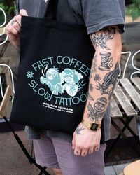 Image 1 of Fast Coffee Tote bag