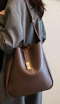 Image 1 of Minimalist Shoulder Bags plus Purse Coffee