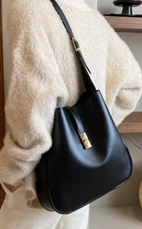 Image 1 of Minimalist Shoulder Bags plus Purse Black