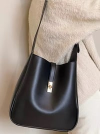 Image 2 of Minimalist Shoulder Bags plus Purse Black