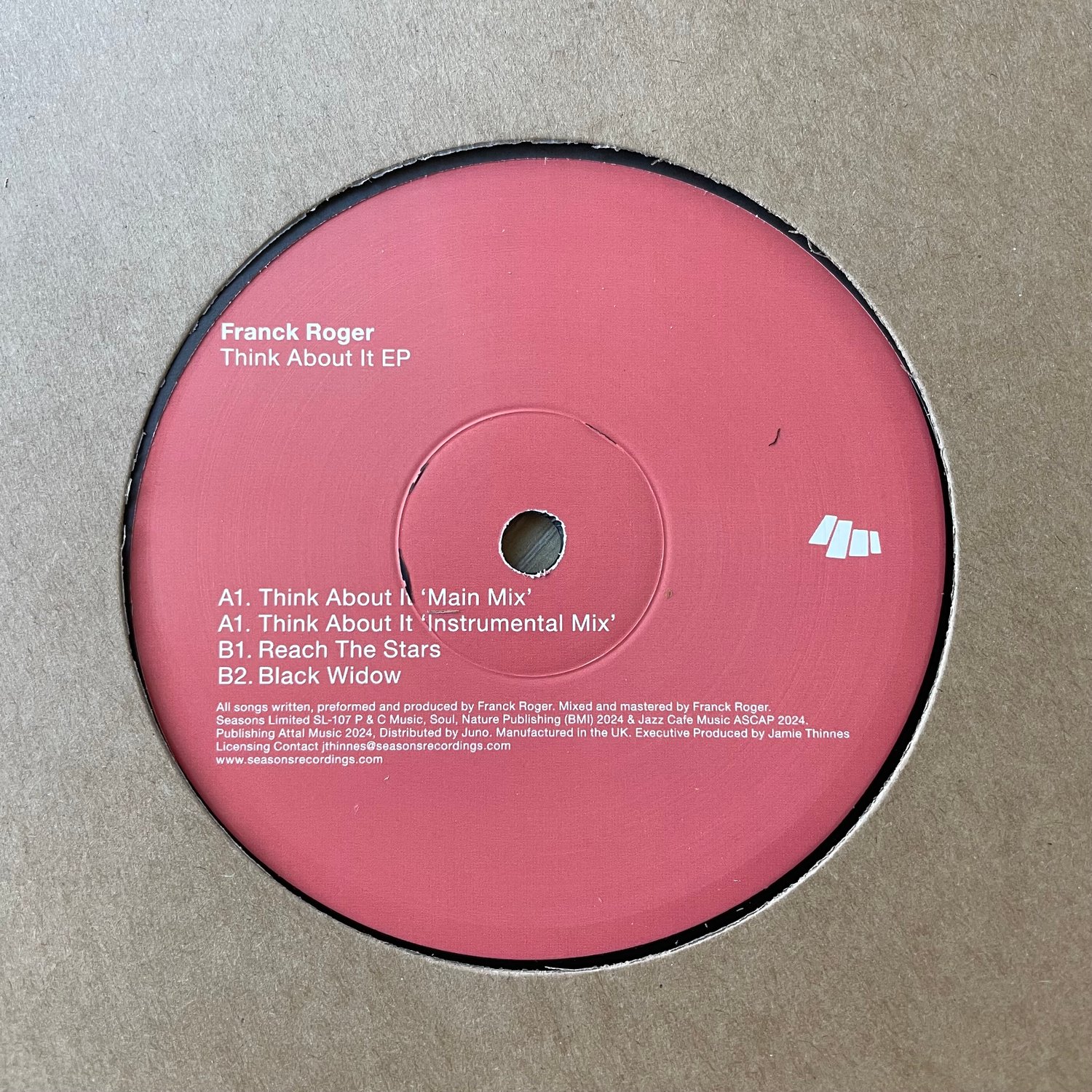 Image of Franck Roger 'Think About It' EP 