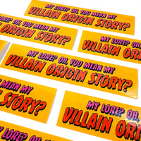 Image 3 of Villain Origin Story Lore Sticker