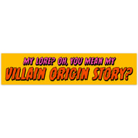 Image 1 of Villain Origin Story Lore Sticker