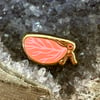 Tiny Enamel Pin - Pink Planthopper